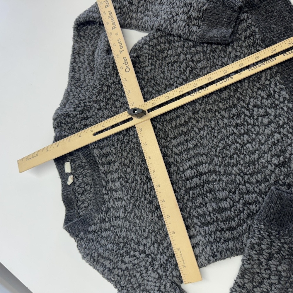 Moth Anthropologie Sweater Women Small Gray Textured‎ Knit Crewneck Pullover - Picture 7 of 9